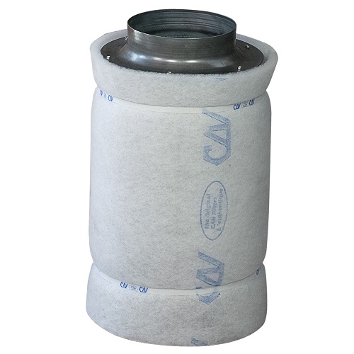 Filtre à charbon actif Can-Lite™ 800m³/h - corps du filtre métal - flange 200mm